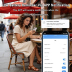 Virtue Sensor Water Alarm Leak Detector, Water Leak Detector with Cable, 100dB Adjustable Sound Alarm & Real-Time App Alerts WiFi Water Sensor for Home, Kitchen, Bathroom, Warehouse