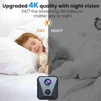 Funstorm 4K Security Camera with 64GB SD Card, Battery Powered Security Cam, 100-Day Standby, AI Human Detection, Night Vision, Real-Time Alert, Baby Monitor, Pet Cam for Home or Office