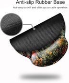 Ergo Comfort Gel Wrist Rest Mouse Pad-Ergonomic Office Mousepad with Wrist Support-Non-Slip, Design Desk Accessories Mat for Home&Game Decor Mushroom Star