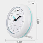 OSTAR Waterproof Bathroom Shower Clock, Analog Quartz Clock Hanging Stand Dual Purpose, One AA Battery Operated 4.72 inch Round Size