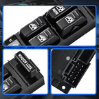 JALIAMTE Driver Side Power Window Switch Master Control Compatiable for 2000-2002 Chevy Silverado 1500HD 2500HD 3500, 2002 Cadillac Escalade, 2000-2002 Sierra Yukon XL, Replace OE 15062650 19259961