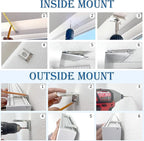 COOLWINDS Motorized Blinds with Remote Cordless Automatic Motorized Shades Custom Blinds for Windows Smart Curtains Compatible with Alexa Google Home(Blackout Thunder Grey,W28 x H72in)