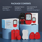 TENS Unit Muscle Stimulator, Transcutaneous Electronic Nerve Stimulator for Pain Relief Therapy, EMS Muscle Stimulator with 10 Electrode Pads for Back, Neck, and Shoulder Pain