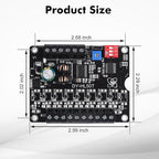 1 Pc 60W Voice Playback Module Support TF Card(32GB Max), PEMENOL DC 9-24V Sound Module Music Player Voice Broadcast Device Support Sound and Light Alarm for Home Alarm Voice Broadcast Module