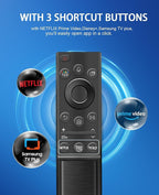 BN59-01357A Solar Voice Remote Compatible with Samsung Remote with 3 Apps and Solar Charging for Samsung Smart TVs Frame Neo LED Smart 4K 8K Ultra HD,VG-TM2180ES/ZA