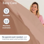 King Size 4 Piece Sheet Set - Comfy Breathable & Cooling Bed Sheets Set - Hotel Luxury Bedding for Women, Men, Kids, Teens, Boys & Girls - Deep Pockets, Ultra-Soft and Wrinkle Free - Oeko-Tex - Mauve