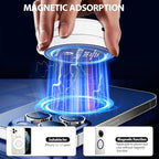 CMUBH Magnetic Selfie Light for MagSafe iPhone: 3 Light Modes, Rechargeable 360° Rotatable LED Phone Ring Fill Light with Mirror for Photography, Makeup, TikTok, Zoom, Video Conference, Black