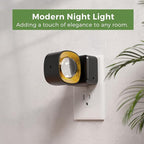 L LOHAS LED Night Light Projector, Night Lights Plug into Wall, Dusk to Dawn Sensor, Rotating Nightlight for Kids, Soft White Ambient Lighting for Bathroom, Gaming Room, Gifts,1 Pack