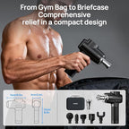 Professional Muscle Massage Gun Deep Tissue with Metal Head Therapy, Portable Handheld Muscle Massager, Percussion Back Body Masajeador 12mm Amptitude, Electric Back and Neck Massager for Athletes