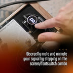 Rock Stock Nano Electric Guitar Tuner Pedal - Compact Chromatic Tuner Foot Pedal Fits on Any Pedalboard - For Acoustic, Electric, Bass Guitar, Mandolin and Other Instruments