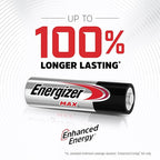 Energizer AA Batteries, MAX Double AA Battery Alkaline, 4 Count