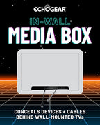 ECHOGEAR 9" in-Wall TV Media Box - Recessed TV Outlet & Network Enclosure - Works with Roku, Apple TV, Fire TV Stick, & Samsung One Connect Mini - WiFi Friendly Cable Management Kit