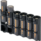 Storacell Slimline AA-6 Battery Storage Caddy and Dispenser, Black, Holds 6 AA Batteries (Not Included), Durable & Compact Design, The Original Battery Caddy, Made in The USA