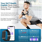 EnergyPort Fitness Tracker,Wearable Health Smart Bracelet Band with Blood Oxygen 170+ Sport Mode 60-Day Battery,Lifetime Membership,Activity Tracking Heart Rate Sleep Monitor for Android iOS,2 Bands