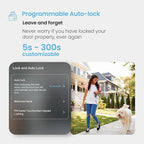 Lockly Secure Pro Deadbolt, Wi-Fi Smart Lock, Keyless Entry Door Lock, Smart Locks for Any Doors, PIN Genie® Keypad, 3D Biometric Fingerprint Sensor, Auto Lock, Rekeying Capability - Matte Black
