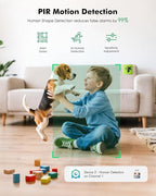 2.5K 4MP Pan/Tilt Security Camera Indoor with 6000mAh Battery, 5G&2.4G WiFi Camera for Home Security/Baby Monitor/Pet Wireless Surveillance Cam, Color Night Vision, AI Motion Detection, 2-Way Audio