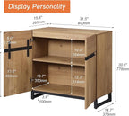 Wampat Modern TV Stand for 40 inch TVs, Entertainment Center Console with Adjustable Shelves and Metal Base for Living Room, Bedroom, Oak