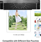 Laminator Machine 9-inch Includes 10pcs ，Laminating Sheets with Corner Rounder，Quick Warm-up， Ideal for Teachers Home Office Portable Lamination Machine
