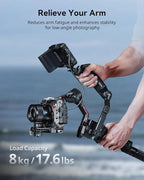 SmallRig Sling Handle Gimbal Handgrip for DJI RS 2 / RSC 2 / RS 3 / RS 3 Pro/RS 3 Mini/RS 4 / RS 4 Pro/RS 4 Mini, Adjustable Gip for Low Angle Shots, w/QD Socket