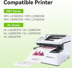 swiss toner Compatible TN229XL TN229 Toner Cartridges 5 Pack Replacement for Brother MFC-L3720CDW MFC-L3780CDW HL-L3280CDW HL-L3220CDW HL-L3300CDW Printer, BK/BK/C/M/Y