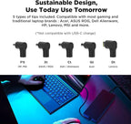 Innergie T24 240W 230W Universal Gaming Laptop Charger Power Adapter for Acer ASUS ROG Dell Alienware HP Lenovo MSI 100-240V AC Input 20V 12A DC Output Power Supply Made by Delta Electronics