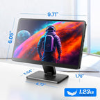 Touch Screen Monitor with Case,ROADOM 10.1’’ Raspberry Pi Screen, IPS FHD 1024×600,Responsive and Smooth Touch,Dual Built-in Speakers,HDMI Input,Compatible with Raspberry Pi 5/4/3/Zero,Versatile Stand