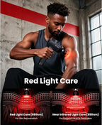 BOB AND BRAD X6 Ultra Massage Gun with Heat and Infrared Light, Metal Head, Professional Percussion Deep Tissue Muscle Massager Gun for Athletes with 6 Replacements