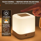LIPKAHH Touch Lamp for Nightstand,Speech Control Bedside Lamp Touch Control for Bedrooms,Smart Rechargeable Night Light,Eye Caring Battery Dimmable Night Lamp for Nursery Kids & Adult