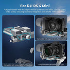 SMALLRIG 4.6'' Quick Release Plate Adapter for Arca-Swiss for DJI RS 4 Mini Gimbal, Anti-Drop Design and Quick Assembly - 5336