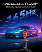 KTC 32 Inch 4K Gaming Monitor, 165Hz UHD (3840x2160P) Fast IPS Screen, 1ms (MPRT), Adaptive Sync, 3000:1 Contrast,121% sRGB,HDMI 2.1 Display Port 1.4, Tilt/Height Adjustment, VESA Mount, H32P22P