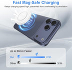 for iPhone 17 Pro Max Magsafe Charger 2Pack Magnetic Wireless Charger for iPhone 17/16/15/14/13/12 Series& AirPods, Wireless Fast Charging Pad With USB-C/A Ports,Pixelsnap Charger for Google 10 Series