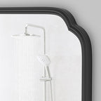 36 x 48 Inch Black Bathroom Vanity Mirror for Wall with Non-Rusting Metal Frame Large Rounded Rectangle Mirror for Over Sink (Horizontal/Vertical)