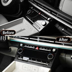 YOUTOOCAR Climate Control Panel Trim Frame Cover Compatible with Hyundai Santa Fe 2024–2025 Accessories (Carbon Fiber Pattern)