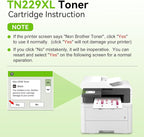 swiss toner Compatible TN229XL TN229 Toner Cartridges 5 Pack Replacement for Brother MFC-L3720CDW MFC-L3780CDW HL-L3280CDW HL-L3220CDW HL-L3300CDW Printer, BK/BK/C/M/Y