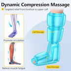 Comfytemp Air Compression Therapy Device K1011, Cordless Leg Massager for Circulation and Pain Relief, Portable Foot and Calf Massage Boot, Ideal for Dad Men Mom Women Seniors (1 Pack)