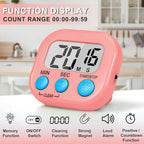 ZILLEEN Classroom Timer for Kids Teachers 2 Pack Digital Timers, Pink
