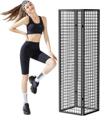 DEMEGA Grid Wall Panels Foldable Gridwall Panel Display Stand Art Show Display Panels for Vendor Events Craft Shows Merch Display