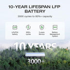 EF ECOFLOW Solar Generator DELTA 2 with 220W Solar Panel, LiFePO4 Battery,1800W AC/100W USB-C Output, Portable Power Station for Home Backup Power, Camping & RVs (AC Cable Included)