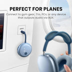 Avantree SoundJet R1 – 25Hr Airplane Bluetooth Adapter for All AirPods (Pro/Max) with Qualcomm Chipset & aptX Adaptive, Wireless Audio Transmitter for Flight Travel, Works with Bose & Other Headphones