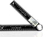 PDDYIER Angle Finder Protractor, 2-in-1 Miter Saw Protractor, 7 Inch/200mm ABS Angle Ruler, High Accuracy Miter Angle Measuring Tool for Woodworking, Metalworking, Carpenter, Construction