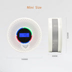 Kesymo 3Pack Upgraded Interlinked Smoke Carbon Monoxide Detector, Battery Powered&Wireless Interconnected Smoke and CO Alarm, Transmission Range of Over 820 ft (Includes Battery)