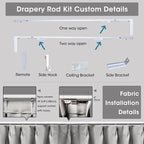 SmartWings Automatic Curtain Opener, Motorized Vertical Blinds with Remote, Electric Closet Doors Sliding Panels Compatible with Alexa Google Homekit, Curtain Track Rod Kit