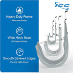 ICC Batwing J Hook 3/4” Without Retainer Clip - Galvanized Steel Cable Management Hooks for Hanging Cable to Hanger Wire and Threaded Rod - Rust-Resistant, EIA and TIA Compliant - 3/4 Inch 25 Pack