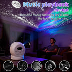 Aurora Starlight Sky Projector Night Light Features Bluetooth Music Playback & 5 Galaxy Projection Modes — Bedroom Nebula Ceiling LED Light Children Room Decor Holiday and Birthday Gift,Timer & APP