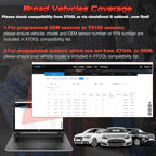 XTOOL TP150 TPMS Programming Tool, 2026 TPMS Relearn Tool, Activate/Relearn All Known TPMS Sensors, Program XTOOL TS100 Sensors (315/ 433MHz), TPMS Reset/Diagnosis