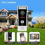 Video Doorbell Intercom System,7 Inches Touch Screen Video Doorbell Door Phone System,Support Remote Unlock, Dual-Way Intercom,Night Vision for Villa House Office Apartment (1-Camera + 2-Monitor)