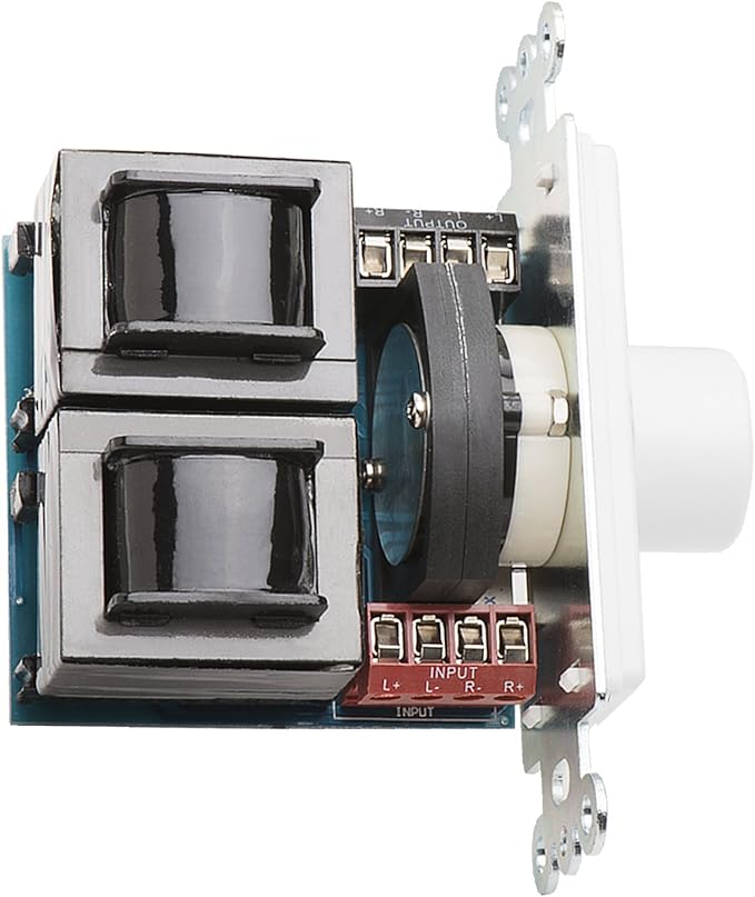 OSD Audio 300W Sleek, Modern, Minimalist Design in Wall Volume Control, Rotary Knob Brown Impedance Matching SLK300