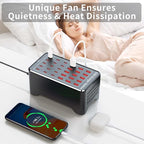 150W(30A) USB Charging Station, 30-Port USB C Charger Block, Multiple Desktop/Wall Fast Charger with Intelligent Protection Compatible with iPhone, iPad, Tablets, Smartphones