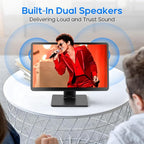 Touch Screen Monitor with Case,ROADOM 10.1’’ Raspberry Pi Screen, IPS FHD 1024×600,Responsive and Smooth Touch,Dual Built-in Speakers,HDMI Input,Compatible with Raspberry Pi 5/4/3/Zero,Versatile Stand