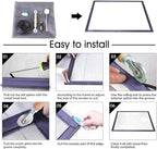 Windows Screen and Screen Door Repair Kit - 48"x118" Fiberglass Mesh Gray with Rolling Tool/Hook/Ruler/Cutter/Spline - Window Screen & Sliding Screen Door Replacement for Windows, TOOLTRIZ